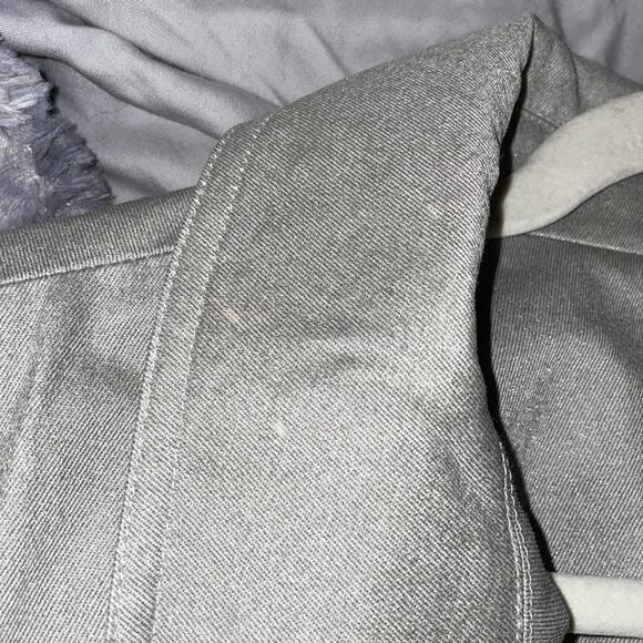 IISLI Women’s Trench Coat Metallic Silver Belted Size 8 - Picture 8 of 8